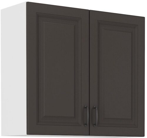 Sienas skapis 80 cm Stillo balts/grafīts 80 G-72 2F