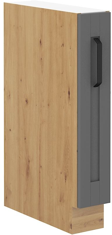 Apakšējais skapītis 15 cm Cargo Luna mākslinieciskais/putekļaini pelēkais 15 D CARGO BB