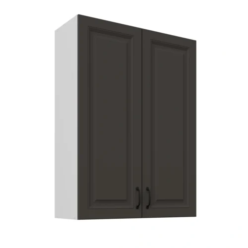 Sienas skapis 80 cm Stillo balts/grafīts 80 G-108 2F
