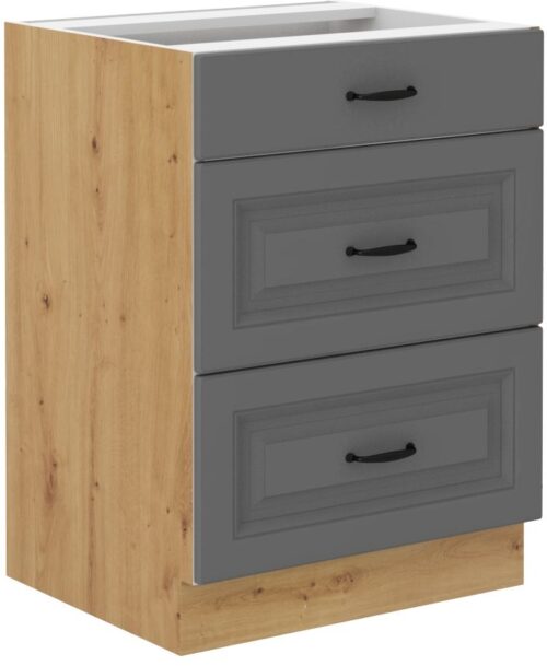 Apakšējais skapītis 60 см с возможностью использования Stillo artisan/pelēks 60 D 3S BB