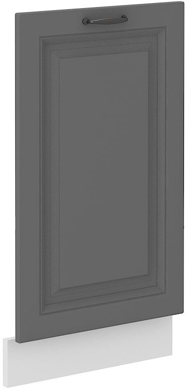 Trauku mazgājamās mašīnas priekšpuse, 45 cm, pārklāts panelis, Stillo, balta/pelēka, ZM, 713×446