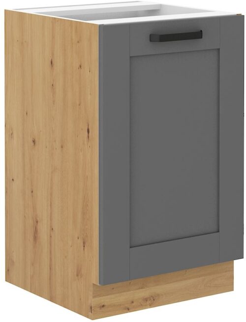 Apakšējais skapītis 50 cm, Luna artisan/pelēka izlietne 50 ZL 1F BB