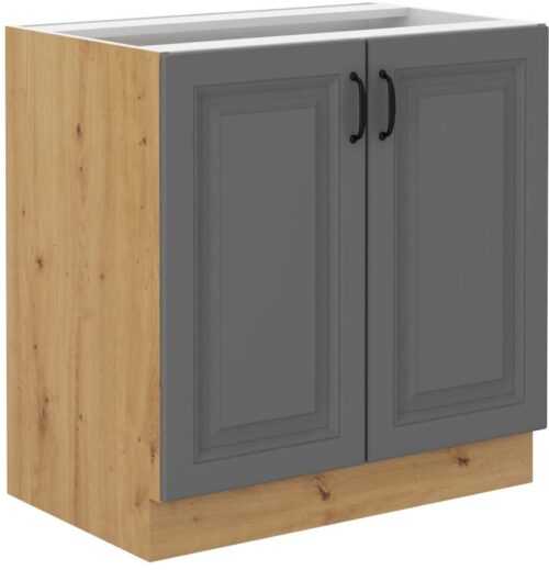 Apakšējais skapītis 80 cm Stillo artisan/pelēks 80 D 2F BB