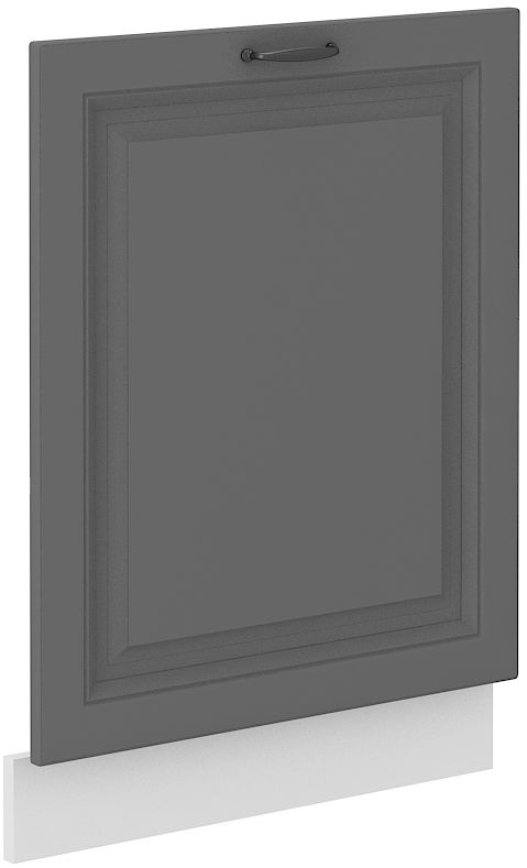 Trauku mazgājamās mašīnas priekšpuse, 60 cm, pārklāts panelis, Stillo, balta/pelēka, ZM, 713×596