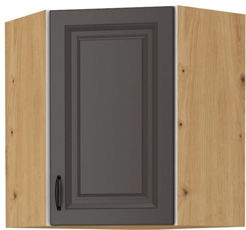 Augšējais stūra skapis 60 cm Stillo artisan/grafīta krāsā 60×60 GN-72 (45 grādi) 1F
