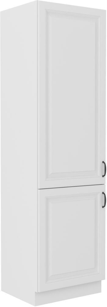 Stillo 60 cm kolonnas pieliekamais skapis ar plauktiem, balts, DK-210 2F