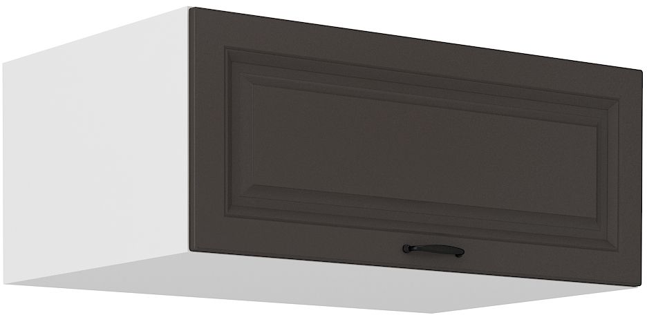 Zems, dziļš sienas skapis 80 cm Stillo balts/grafīts 80 NAGU-36 1F