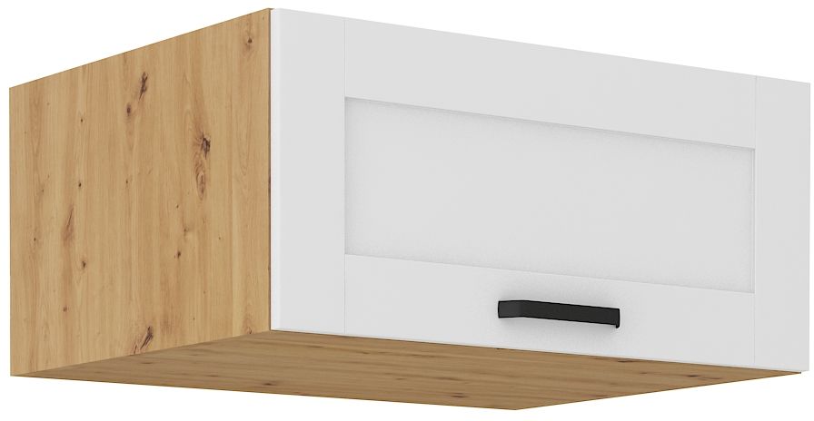 Zems, dziļš sienas skapis 80 cm Luna balts/artisan 80 NAGU-36 1F