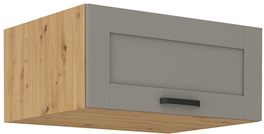 Zems dziļš sienas skapis 80 cm Luna artisan/māla pelēks 80 NAGU-36 1F