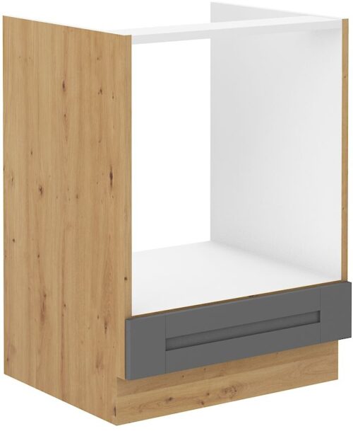 Apakšējais skapītis 60 cm Luna artisan/dust gray cepeškrāsns 60 D gāzes plīts BB