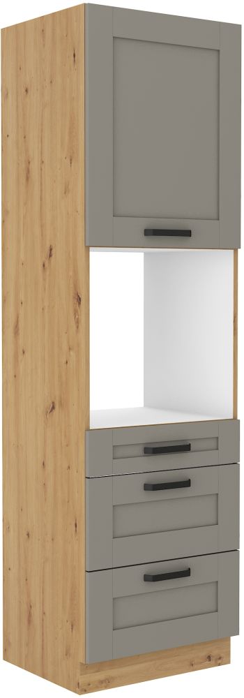 60 cm kolonnas krāsns ar atvilktnēm Luna artisan/claygrey 60 DPS-210 3S 1F