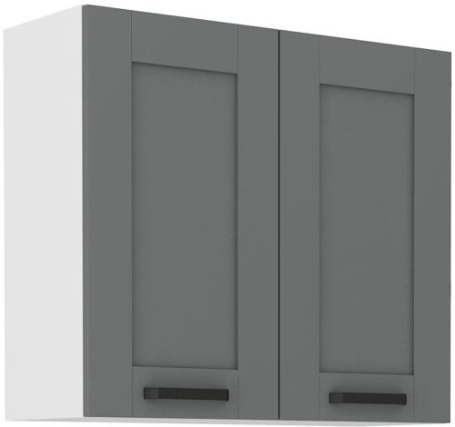 Sienas skapītis 80 cm Luna balts/pelēks 80 G-72 2F