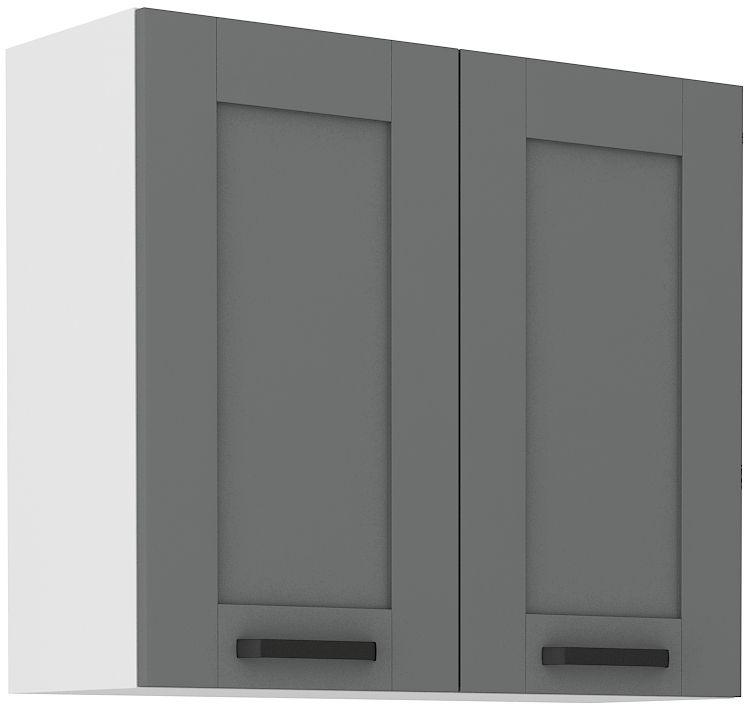 Sienas skapītis 80 cm Luna balts/pelēks 80 G-72 2F