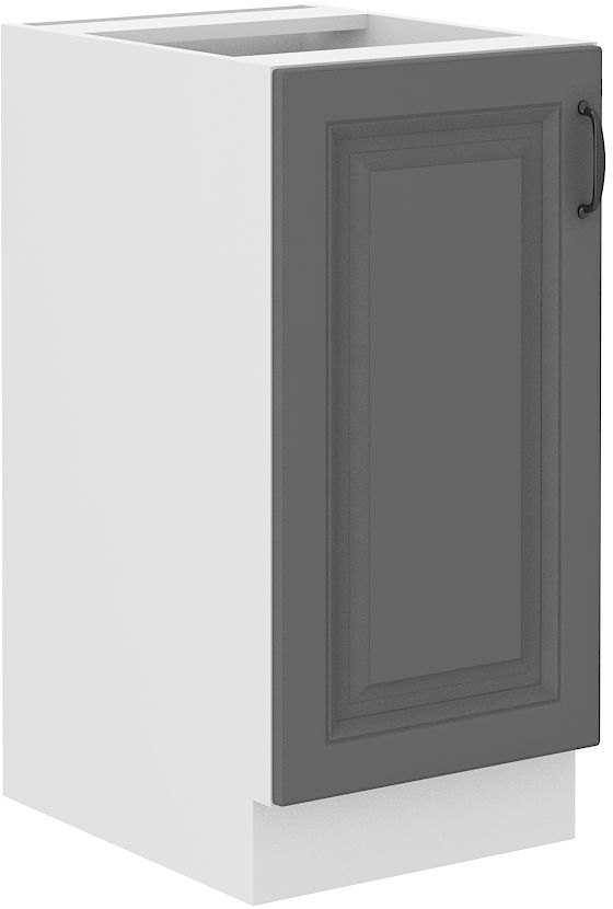 Apakšējais skapītis 40 cm Stillo balts/pelēks 40 D 1F BB