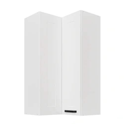 Augšējais stūra skapis 60 cm Luna balts 60×60 GN-108 2F 90 grādi