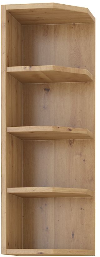 Atvērts augšējais plaukts ar galu 30 cm, mākslinieciskais ozols 30 G-90 ZAK