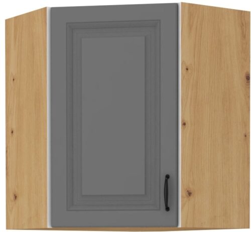 Augšējais stūra skapis 60 cm Stillo artisan/pelēks 60×60 GN-72 (45 grādi) 1F
