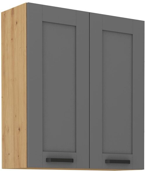 Sienas skapītis 80 cm Luna artisan/pelēks 80 G-90 2F