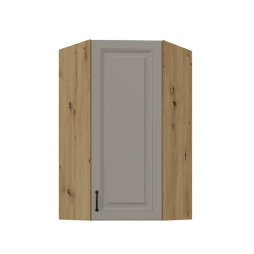Augšējais stūra skapis 60 cm Stillo artisan/māla pelēks 60×60 GN-108 (45 grādi) 1F