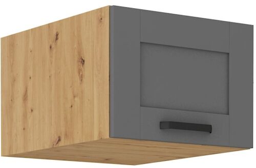 Zems, dziļš sienas skapis 50 cm Luna artisan/pelēks 50 NAGU-36 1F