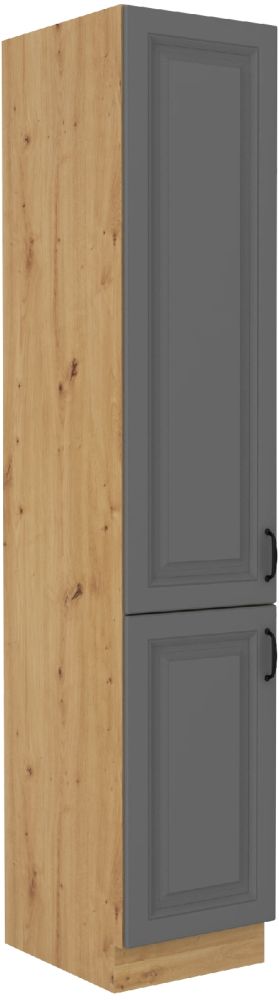 Stillo artisan/dustgrey 40 DK-210 2F kolonnas skapis ar plauktiem, 40 cm, pieliekamais