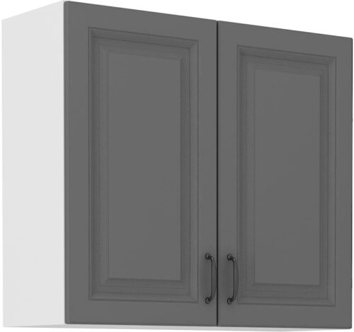 Sienas skapītis 80 cm Stillo balts/pelēks 80 G-72 2F