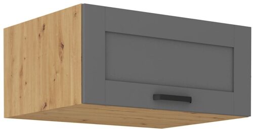 Zems, dziļš sienas skapis 80 cm Luna artisan/pelēks 80 NAGU-36 1F
