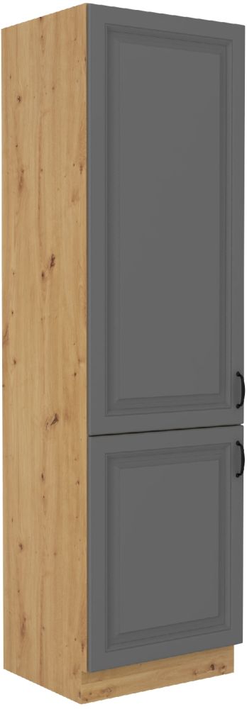Stillo artisan/dustgrey 60 DK-210 2F kolonnas skapis ar plauktiem, 60 cm, pieliekamais