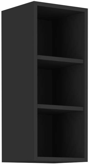 Atvērts augšējais plaukts 30 cm melns 30 GOTW-72