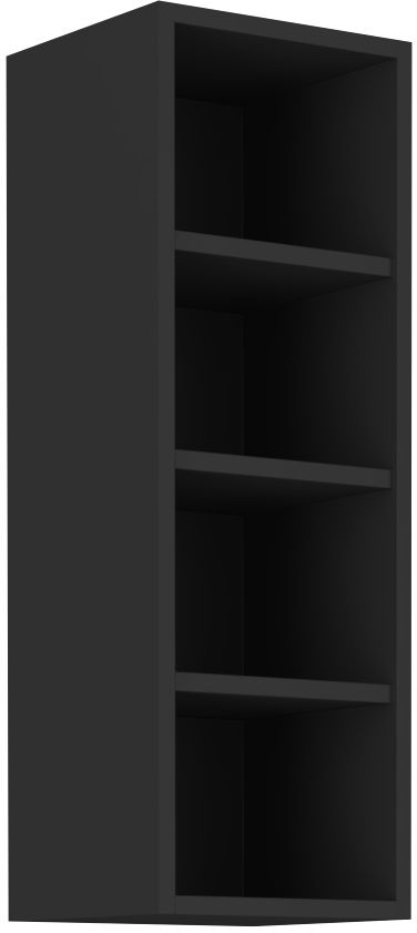 Atvērts plaukts augšpusē, 30 cm, melns, 30 GOTW-90