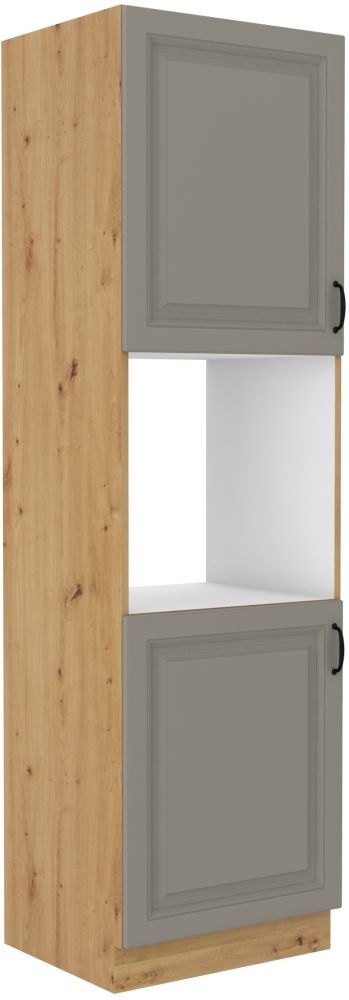 Stillo amatnieka/māla pelēka 60 cm krāsns skapis DP-210 2F