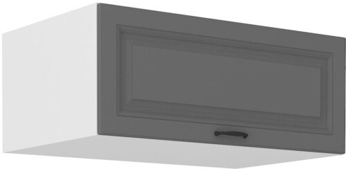 Zems, dziļš sienas skapis 80 cm Stillo balts/pelēks 80 NAGU-36 1F
