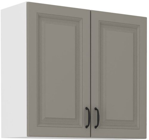 Sienas skapītis 80 cm Stillo balts/māla pelēks 80 G-72 2F