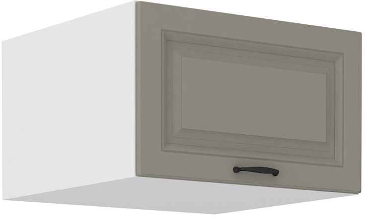 Zems, dziļš sienas skapis 60 cm Stillo balts/māla pelēks 60 NAGU-36 1F