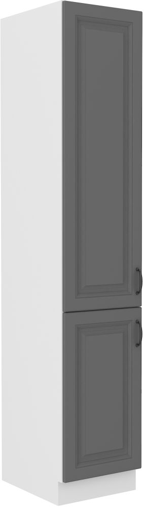 Stillo balts/putekļaini pelēks 40 cm pieliekamā skapis DK-210 2F