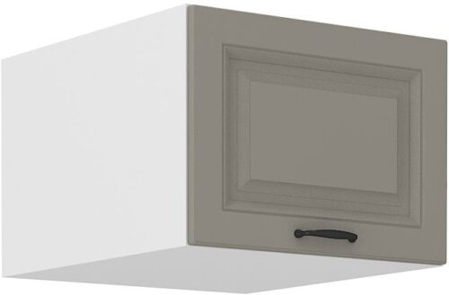 Zems, dziļš sienas skapis 50 cm Stillo balts/māla pelēks 50 NAGU-36 1F