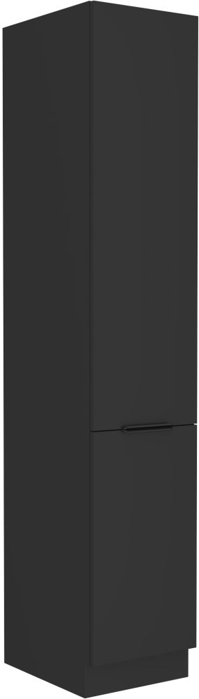 Kolonnas skapis 40 cm uzglabāšanai Sienas melns matēts 40 DK-210 2F