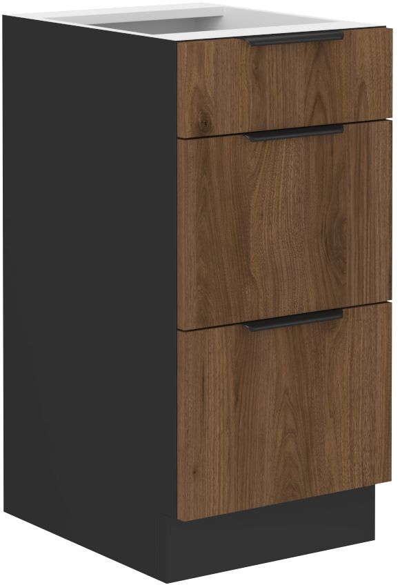 Apakšējais skapis 40 cm ar atvilktnēm Monza 40 D 3S BB