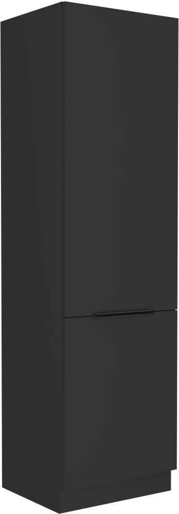 Kolonnas skapis 60 cm uzglabāšanai Sienas matēti melns 60 DK-210 2F