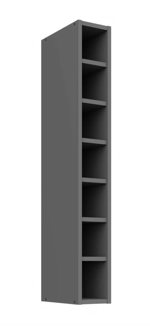 Atvērts augšējais plaukts 15 cm antracīta krāsā 15 GOTW-108