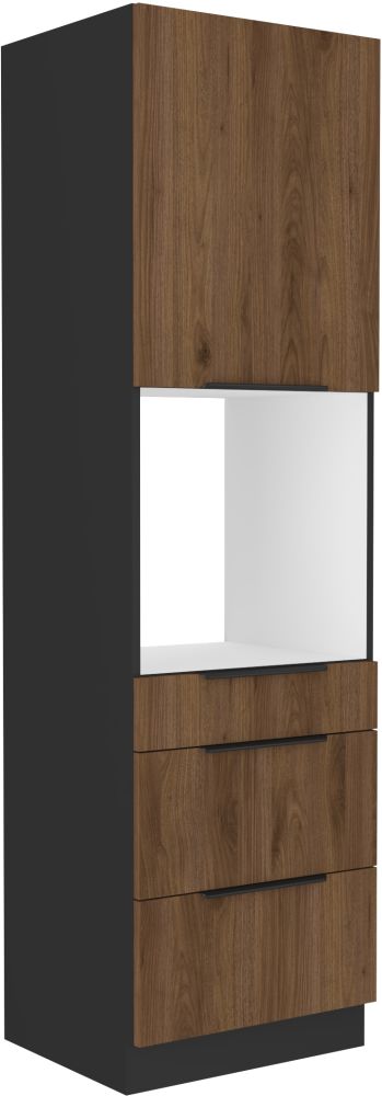 60 cm kolonnas skapis ar atvilktnēm Monza 60 DPS-210 3S 1F