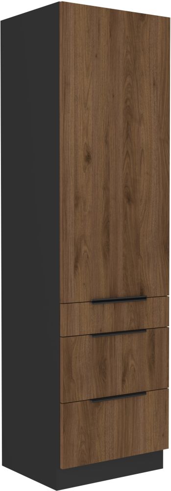 60 cm kolonnas skapis ar atvilktnēm Monza 60 DKS-210 3S1F