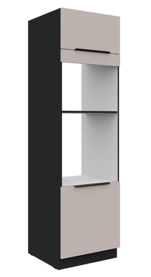 60 cm kolonnas skapis ar cepeškrāsni un mikroviļņu krāsni Arona 60 DPM-210 2F