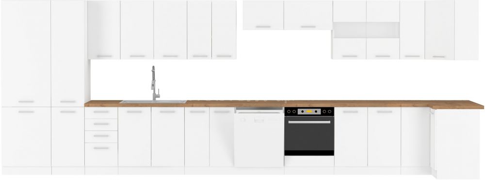 Apakšējais skapis ar atvilktnēm Eko White 60 D 3S BB — изображение 3