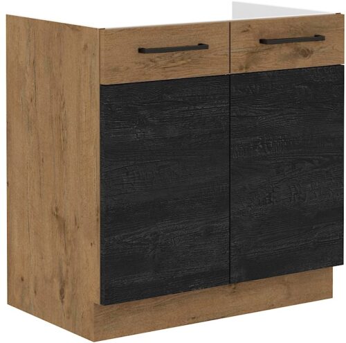 Apakšējais skapītis zem izlietnes 80 cm 80 ZL 2F BB Vigo Dark