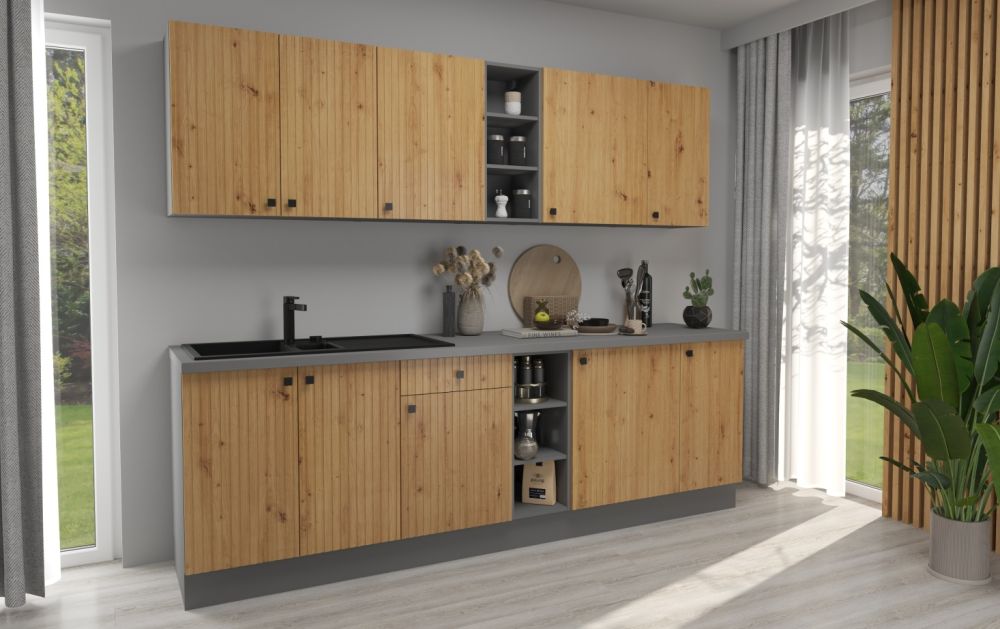 60 cm kolonnas skapis ar iebūvētu ledusskapi Ava 60 LO 215 2F — изображение 3
