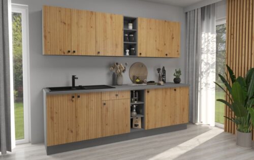 Ava 260 cm virtuves mēbeļu komplekts