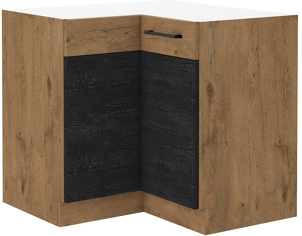 Apakšējais skapītis 90/90 cm stūra 90x90 ND 2F BB Vigo Dark