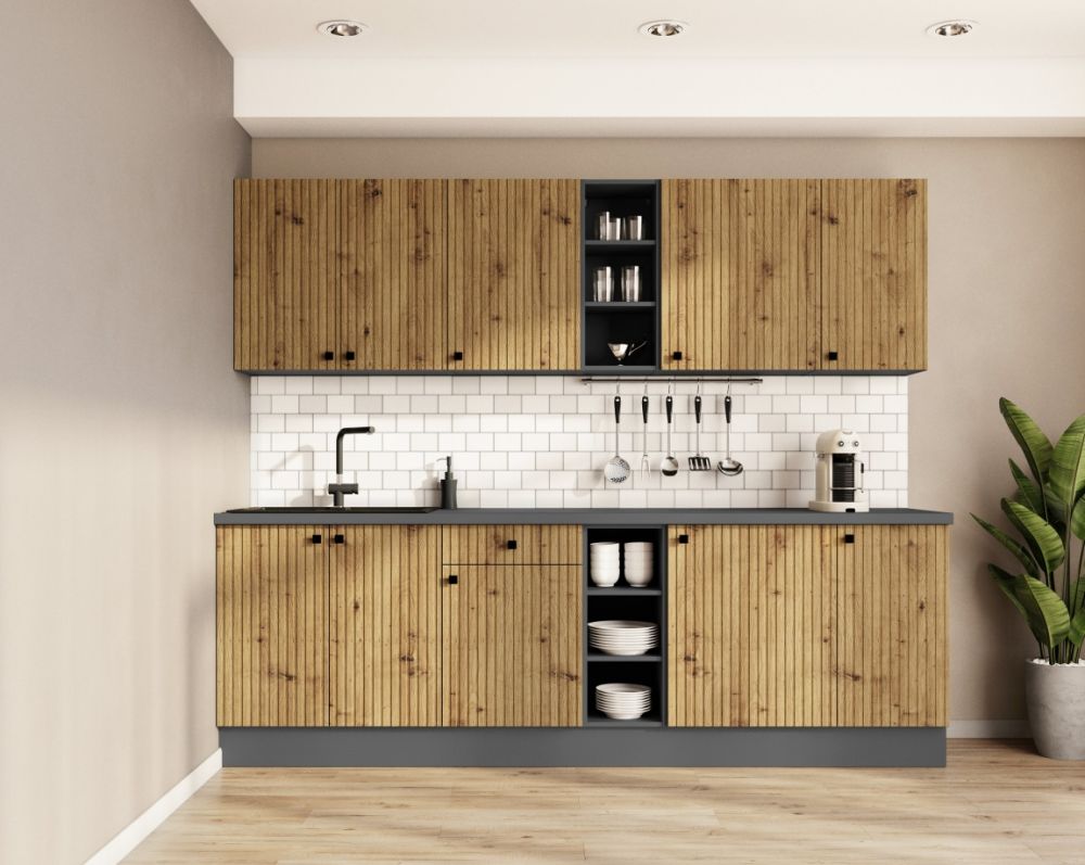 60 cm kolonnas skapis ar iebūvētu ledusskapi Ava 60 LO 215 2F — изображение 4