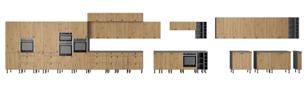 60 cm kolonnas skapis ar iebūvētu ledusskapi Ava 60 LO 215 2F — изображение 5